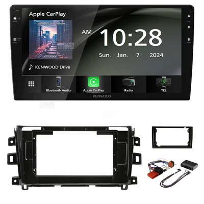 Kenwood DMX80AXS + Aerpro AKNI2 Bundle 9" Trapezoid Head Unit with install kit to suit nissan navara 2015-2019 non-nav