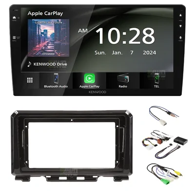 Kenwood DMX80AXS + Aerpro AKSZ7 Bundle 9" Trapezoid Head Unit with install kit to suit suzuki jimny 2018-