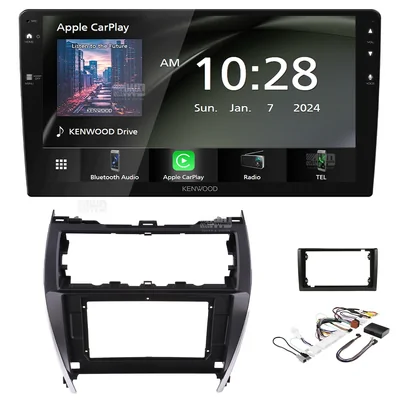 Kenwood DMX80AXS + Aerpro AKTO44 Bundle 9" Trapezoid Head Unit with install kit to suit toyota camry 2012-2017