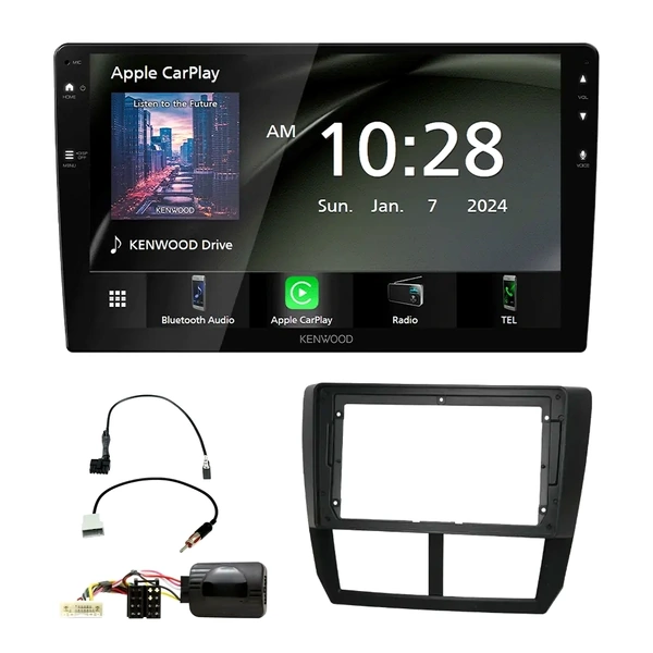 Kenwood DMX80AXS 9" Trapezoid Head Unit Bundle for SUBARU Forester & Impreza 2007-2012 