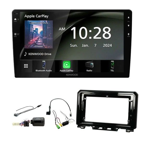 Kenwood DMX80AXS 9" Trapezoid Head Unit Bundle for SUZUKI Jimny 2018-2024 