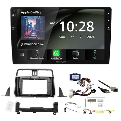 Kenwood DMX80AXS 9″ Trapezoid Head Unit Bundle for Toyota LandCruiser Prado 150 Series 2017–2020 – Non-Factory Amplified Vehicles