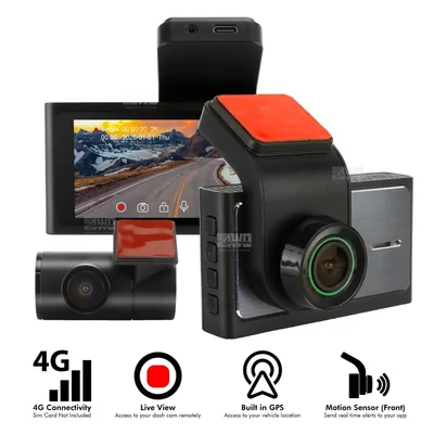 DNA Audio DVR2CHS-4G 2K Front 4G Dash Cam with 3-Inch IPS Screen + 1K Rear Camera