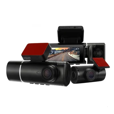 DNA Audio DVR3CHS-4K 3-Channel Dash Cam Featuring 4K Front, 1080p Rear & 1080P Internal Infrared Camera With A 3 inch IPS Screen