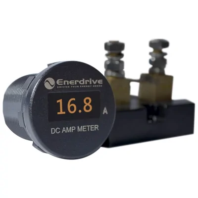 Enerdrive Round OLED DC Amp meter0-100A DC IP66 EA-OLED-AMP