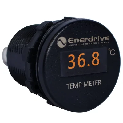 Enerdrive Round OLED TEMP Monitor -40-120DegC IP66 EA-OLED-TEMP
