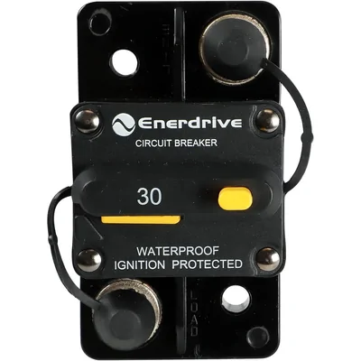 Enerdrive Surface Mount Resettable Breaker - 25A  5/16 Stud EN-RCB25