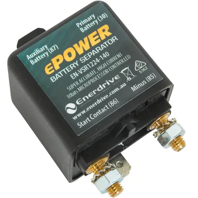 Enerdrive 12/24v-140A Dual Sense VSR Relay IP54 EN-VSR1224-140