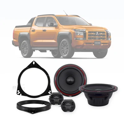 Mitsubishi Triton MV ESB Audio 6.5-Inch Front Speaker Upgrade Bundle 2024-Onwards