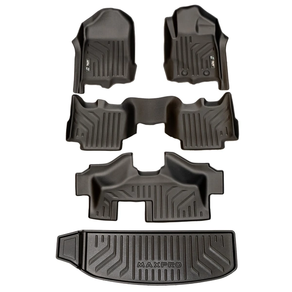 Maxliner Ford Everest 2015 - 2021 MaxPro Floor Mats - First, Second, Third & Cargo