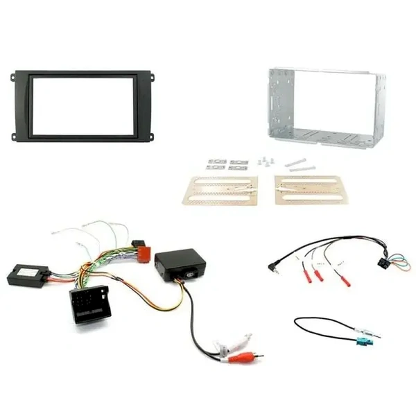 Aerpro FP8312K Head Unit Install Kit Black fits Porsche Cayenne
