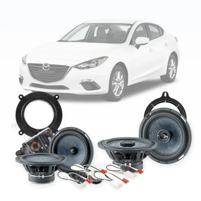 Mazda 3 Axela BM Focal 6.5-Inch Front and Rear Speaker Upgrade Bundle 2013-2016