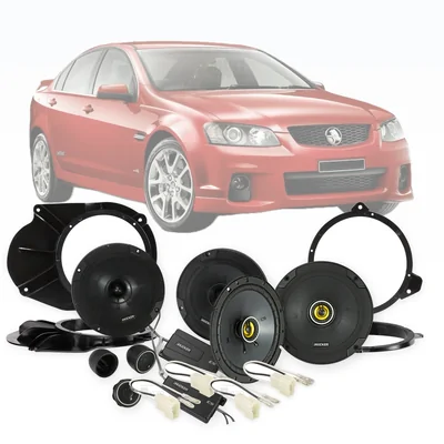 Holden Commodore VE Series II Kicker 6.5-Inch Front and Rear Speaker Upgrade Bundle 2011-2012