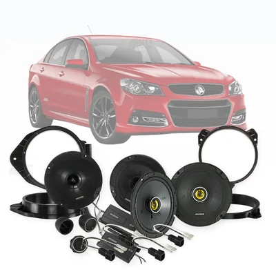 Holden Commodore VF Kicker 6.5-Inch Front and Rear Speaker Upgrade Bundle 2013-2017