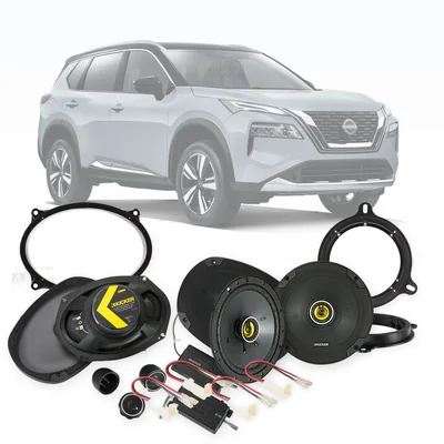 Nissan X-Trail T33 Kicker 6x9-Inch Front and 6.5-Inch Rear Speaker Upgrade Bundle 2022-Onwards