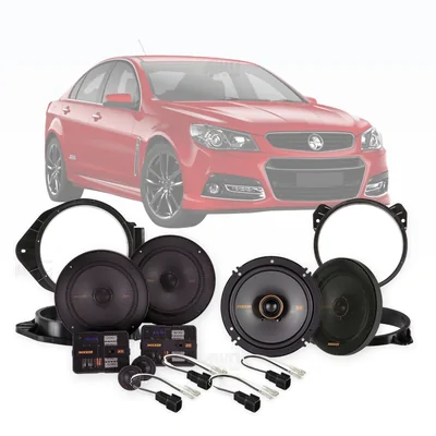 Holden Commodore VF Kicker 6.5-Inch Front and Rear Speaker Upgrade Bundle 2013-2017