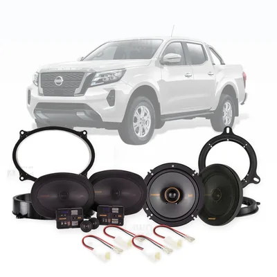 Nissan Navara D23 Kicker 6x9-Inch Front and 6.5-Inch Rear Speaker Upgrade Bundle 2019-Onwards