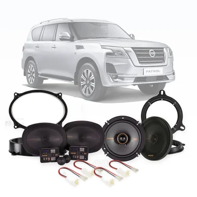 Nissan Patrol Y62 Kicker 6x9-Inch Front and 6.5-Inch Rear Speaker Upgrade Bundle 2013-Onwards