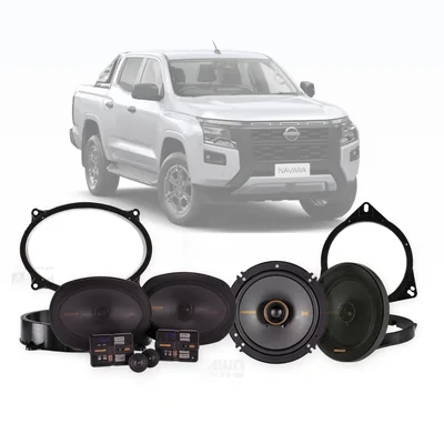Nissan Navara D27 Kicker 6x9-Inch Front and 6.5-Inch Rear Speaker Upgrade Bundle 2025-Onwards