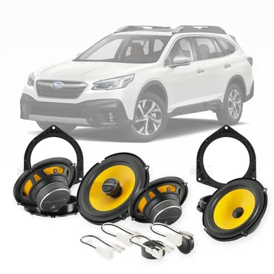 Subaru Outback JL Audio 6.5-Inch Front and Rear Speaker Upgrade Bundle 2015-2020