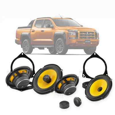 Mitsubishi Triton MV JL Audio 6.5-Inch Front and Rear Speaker Upgrade Bundle 2024-Onwards