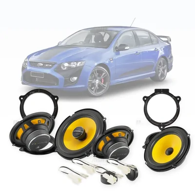 Ford Falcon FG JL Audio 6.5-Inch Front and Rear Speaker Upgrade Bundle 2008-2011