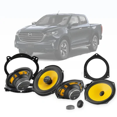Mazda BT-50 TF JL Audio 6x9-Inch Front and 6.5-Inch Rear Speaker Upgrade Bundle 2020-Onwards