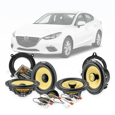 Mazda 3 Axela BM Focal 6.5-Inch Front and Rear Speaker Upgrade Bundle 2013-2016
