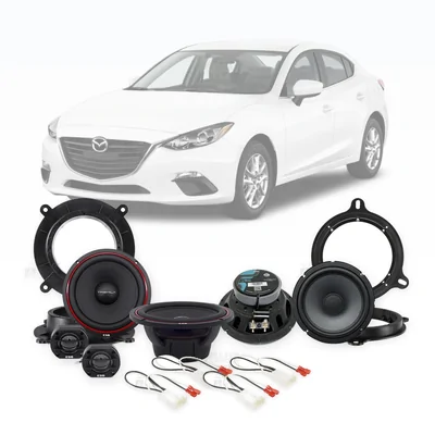 Mazda 3 Axela BM ESB Audio 6.5-Inch Front and Rear Speaker Upgrade Bundle 2013-2016
