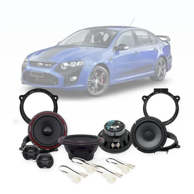 Ford Falcon FG ESB Audio 6.5-Inch Front and Rear Speaker Upgrade Bundle 2008-2011