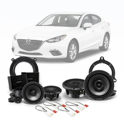Mazda 3 Axela BM Alpine 6.5-Inch Front and Rear Speaker Upgrade Bundle 2013-2016
