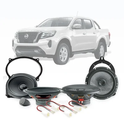 Nissan Navara D23 Focal 6x9-Inch Front and 6.5-Inch Rear Speaker Upgrade Bundle 2019-Onwards