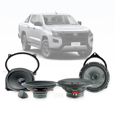 Nissan Navara D27 Focal 6x9-Inch Front and 6.5-Inch Rear Speaker Upgrade Bundle 2025-Onwards