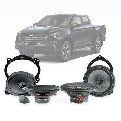 Mazda BT-50 TF Focal 6x9-Inch Front and 6.5-Inch Rear Speaker Upgrade Bundle 2020-Onwards