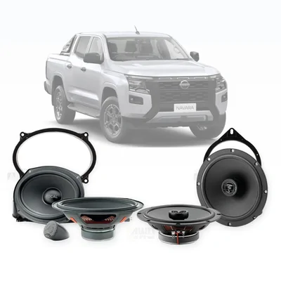Nissan Navara D27 Focal 6x9-Inch Front and 6.5-Inch Rear Speaker Upgrade Bundle 2025-Onwards