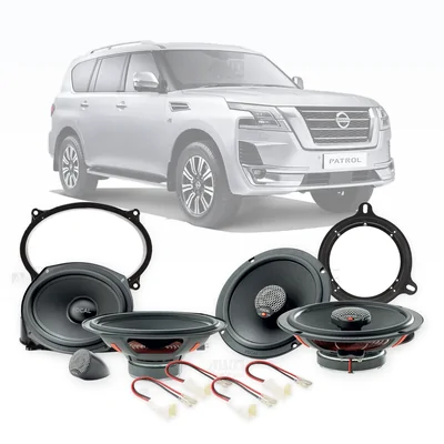 Nissan Patrol Y62 Focal 6x9-Inch Front and 6.5-Inch Rear Speaker Upgrade Bundle 2013-Onwards