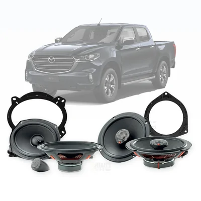 Mazda BT-50 TF Focal 6x9-Inch Front and 6.5-Inch Rear Speaker Upgrade Bundle 2020-Onwards