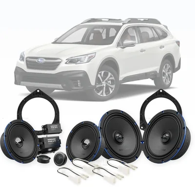 Subaru Outback Audio Control 6.5-Inch Front and Rear Speaker Upgrade Bundle 2015-2020