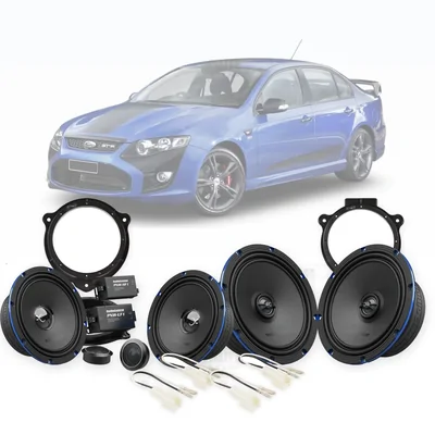 Ford Falcon FG Audio Control 6.5-Inch Front and Rear Speaker Upgrade Bundle 2008-2011