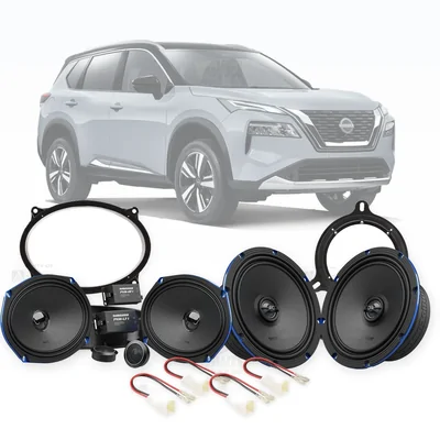 Nissan X-Trail T33 Audio Control 6x9-Inch Front and 6.5-Inch Rear Speaker Upgrade Bundle 2022-Onwards