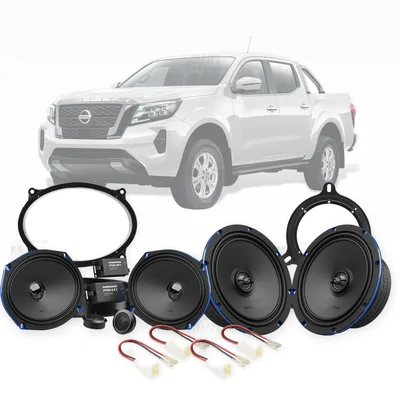Nissan Navara D23 Audio Control 6x9-Inch Front and 6.5-Inch Rear Speaker Upgrade Bundle 2019-Onwards
