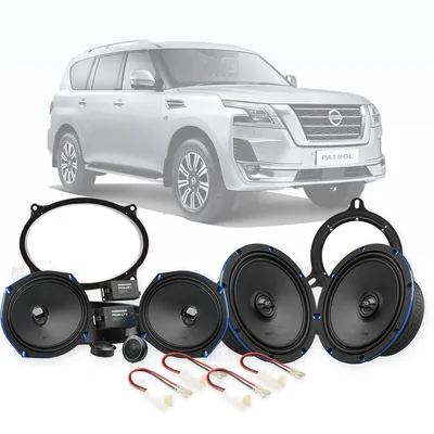 Nissan Patrol Y62 Audio Control 6x9-Inch Front and 6.5-Inch Rear Speaker Upgrade Bundle 2013-Onwards