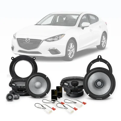 Mazda 3 Axela BM Alpine 6.5-Inch Front and Rear Speaker Upgrade Bundle 2013-2016