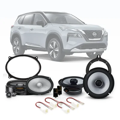 Nissan X-Trail T33 Alpine 6x9-Inch Front and 6.5-Inch Rear Speaker Upgrade Bundle 2022-Onwards