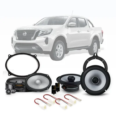 Nissan Navara D23 Alpine 6x9-Inch Front and 6.5-Inch Rear Speaker Upgrade Bundle 2019-Onwards