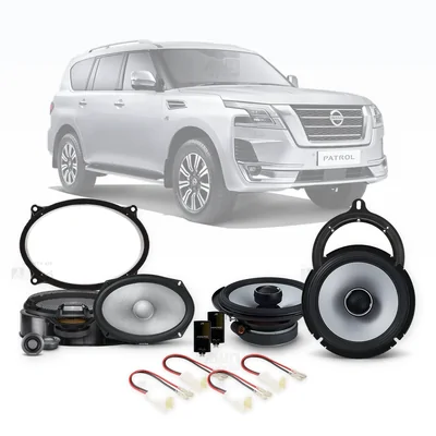Nissan Patrol Y62 Alpine 6x9-Inch Front and 6.5-Inch Rear Speaker Upgrade Bundle 2013-Onwards