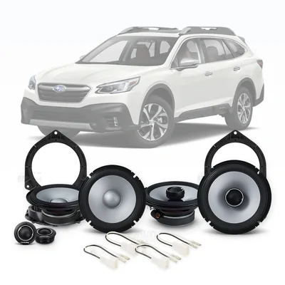 Subaru Outback Alpine 6.5-Inch Front and Rear Speaker Upgrade Bundle 2015-2020