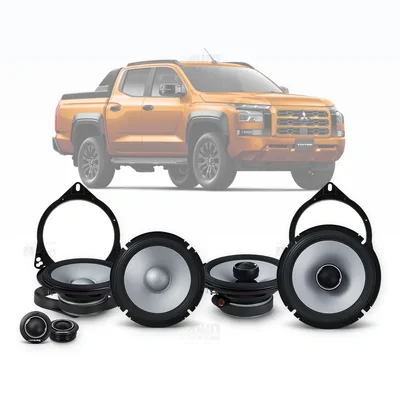 Mitsubishi Triton MV Alpine 6.5-Inch Front and Rear Speaker Upgrade Bundle 2024-Onwards