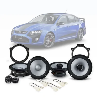 Ford Falcon FG Alpine 6.5-Inch Front and Rear Speaker Upgrade Bundle 2008-2011