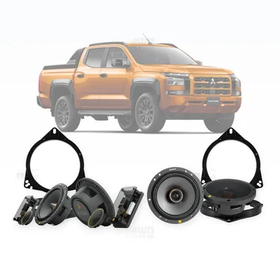 Mitsubishi Triton MV Sony 6.5-Inch Front and Rear Speaker Upgrade Bundle 2024-Onwards